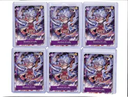 (6) Lot 2022 One Piece Card Game Monkey.D.Luffy Promo #P-041 P - Image 1