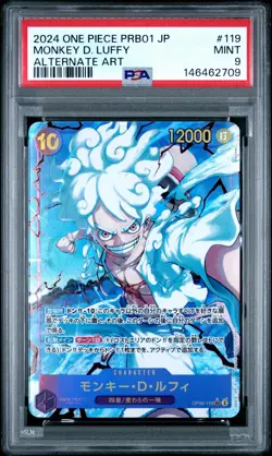 2024 ONE PIECE JAPANESE PRB01 ALTERNATE ART #119 MONKEY D. LUFFY PSA 9 - Image 1