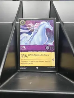 Elsa - Gloves Off 39/204 Rise of the Floodborn NM Lorcana Disney Cold Foil MINT - Image 1