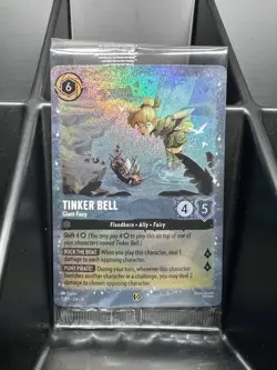 2025 Lorcana EN-9 Fabled Tinker Bell Giant Fairy Promo 11/P3 Glimmer Foil Sealed - Image 1