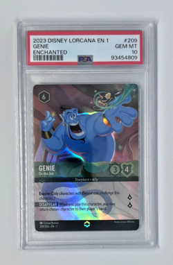 Enchanted Disney Lorcana - Genie On The Job #209 - PSA 10 - Image 1