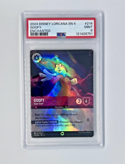 2024 Disney Lorcana En 4-ursula's Return 214 Goofy - Super Goof Enchanted PSA 9 - Image 1