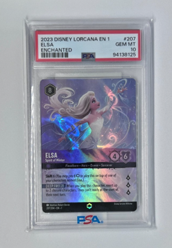 Elsa Spirit of Winter Enchanted Disney Lorcana #207 PSA 10 - Image 1