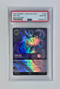 PSA 10 Enchanted 209 Yen Sid Powerful Sorcerer Disney Lorcana Ursula's Return - Image 1