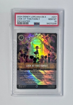 Look at this Family Disney Lorcana Ursula's Return Enchanted #207 PSA 10 - Image 1