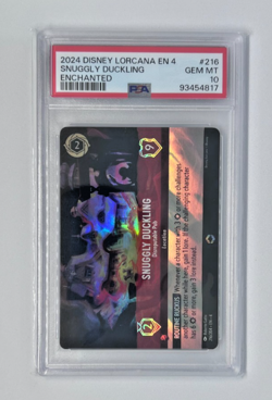 DISNEY LORCANA ENCHANTED #216 SNUGGLY DUCKLING - DISREPUTABLE PUB - PSA 10 - Image 1