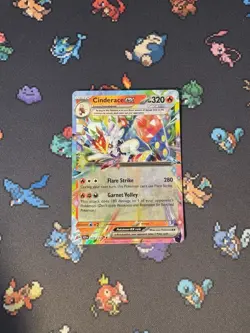 Pokemon Cards Cinderace ex 028/142 Ultra Rare Stellar Crown - (NM) - Image 1