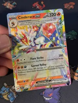 Pokemon Cards Cinderace ex 028/142 Ultra Rare Stellar Crown - (NM) - Image 2