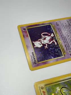 Pokemon Cards Base Set Lot Of 2 Holographic Raichu And Mewtwo HP Vintage - Image 5