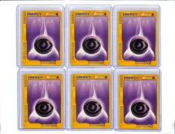(6) Lot 2002 Pokemon e-Card Series Expedition Psychic Energy #164/165 - Image 1