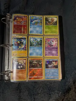 pokemon binder + random collection. 48 cards (some repeats) + 17 trainer cards - Image 3