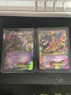 Gengar EX & Mega Gengar EX Holo Lot Pokemon TCG XY Phantom Forces Cards - Image 1