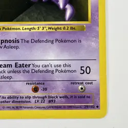 Pokemon Cards: Base Set 1st Edition Uncommon: Haunter 29/102 - Image 5