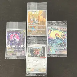 Assorted SEALED Pokemon Scarlet And Violet ETB Promo Card Lot + GameStop Lechonk - Image 1