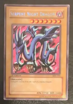 Serpent Night Dragon #MRL-103 Yugioh Secret Rare Card 1st Edition MP - Image 1