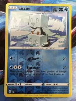Eiscue 47/203 Evolving Skies Reverse Holo Uncommon Pokemon Card TCG 047 Pokemon - Image 1