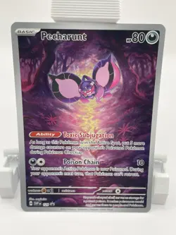 Pokemon Pecharunt Promo 129 SVP Scarlet & Violet Holo Basic 80 HP Card 2024 - Image 1
