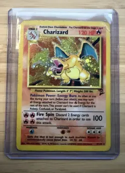 LAMINATED Pokemon Charizard Base Set 2 4/130 Holo Rare 2000 Wizards 120 HP Card - Image 1