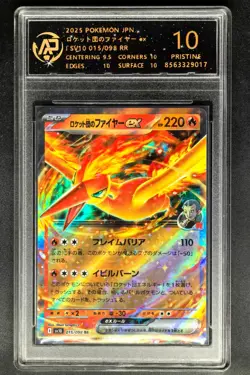 Pokemon cards JPN. Rocket Team's Moltres EX 015/098 RR RPA 10 (SAME AS PSA 10) - Image 1