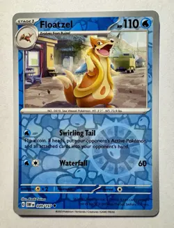 Floatzel [Reverse Holo] 049/197 OBF Obsidian Flames Pokemon Card - Image 1