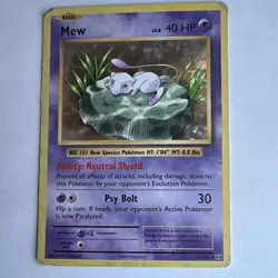 Pokemon Mew 53/108 Evolutions Holo Rare Basic Card 40 HP English 2016 - Image 1