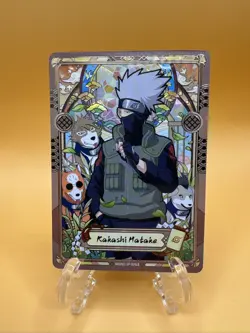 Kakashi Matake Naruto Kayou Card - Rare Stained Glass NRSA01-SP-004L5 - Image 1