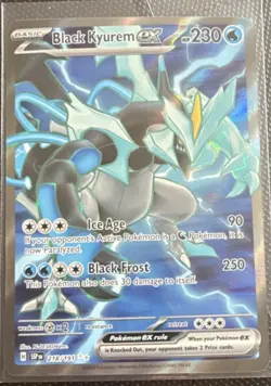 Pokemon Black Kyurem ex: Sv08 Surging Sparks Ultra Rare Holo Dragon HP 230 - Image 1