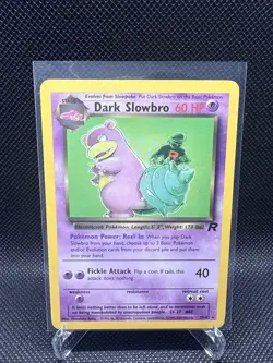 Dark Slowbro 29/82 Rare Team Rocket Vintage Pokemon WOTC- NM Near Mint - Image 1
