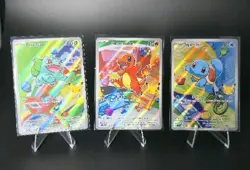 Pokemon 30th Anniversary Kanto Starters Promo Set Bulbasaur Charmander Squirtle - Image 1