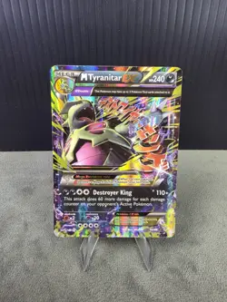 🐲 M Tyranitar EX 43/98 XY Ancient Origins Pokemon TCG Full Art Ultra Rare MP - Image 1