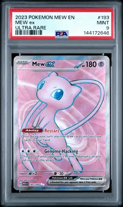 2023 POKEMON MEW EN-151 ULTRA RARE #193 MEW EX PSA 9 - Image 1