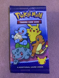 Pokemon 25th Anniversary McDonalds Promo Sealed (1) Card Pack - Image 1