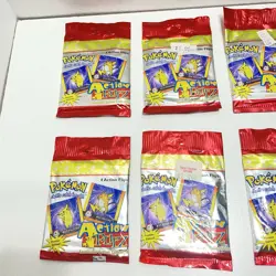 Pokemon Action Flipz Packs- 1999 Sealed (8 Packs!!!!) - Image 3