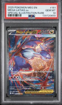 Pokemon TCG Mega Latias ex SIR 181/132 Mega Evolution - PSA 10 Gem Mint - Image 1