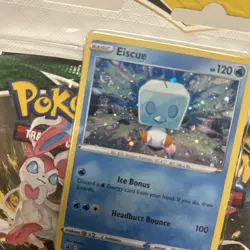 POKEMON SWORD SHIELD EVOLVING SKIES 3-PACK Blister BOOSTER EISCUE 🌀 Swirl PROMO - Image 2