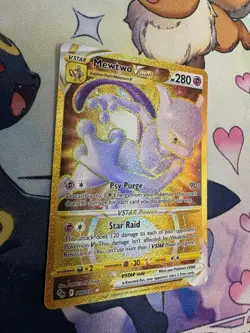 Mewtwo VSTAR 086/078 Pokemon GO Secret Rare Full Art Holo Psychic Pokemon Card - Image 2