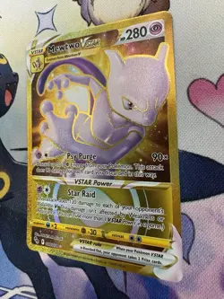 Mewtwo VSTAR 086/078 Pokemon GO Secret Rare Full Art Holo Psychic Pokemon Card - Image 3
