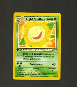 Light Sunflora 72/105 Pokemon TCG 1st Edition Neo Destiny NM Vintage 2002 Card - Image 1
