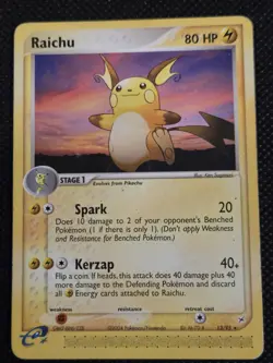 Pokemon Raichu 13/95 Non Holo Team Aqua Vs Magma - Image 1