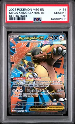 2025 POKEMON MEG EN-MEGA EVOLUTION ULTRA RARE #164 MEGA KANGASKHAN EX PSA 10 - Image 1