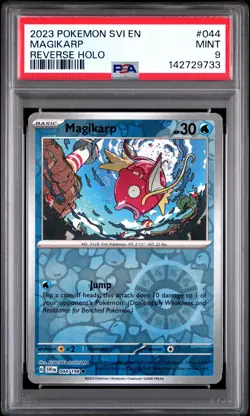2023 POKEMON SVI EN-SCARLET & VIOLET REVERSE HOLO #044 MAGIKARP PSA 9 - Image 1