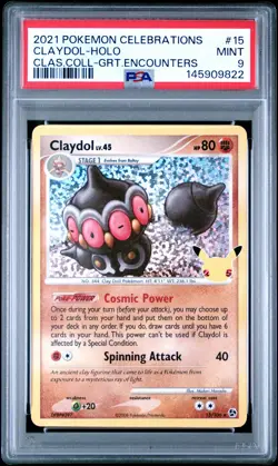 2021 POKEMON CELEBRATIONS CLASSIC COLLECTION #15 CLAYDOL-HOLO PSA 9 - Image 1
