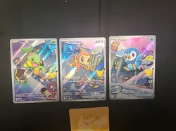 Pokemon First Partner Illustration Rare Turtwig Chimchar Piplup 30th Anniversary - Image 2