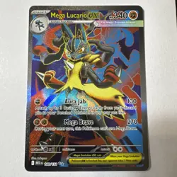Pokemon TCG Mega Lucario EX 160/132 Ultra Rare Holo NM Mega Evolutions Full Art - Image 1