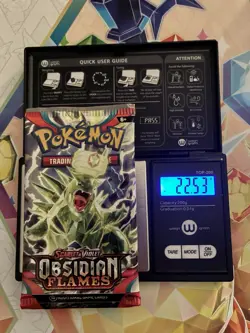 VERY HEAVY! 22.53Gram Obsidian Flames Pokemon TCG Factory Sealed Booster Pack!!! - Image 1
