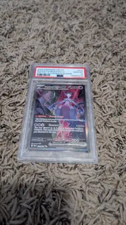 2025 POKEMON DRI EN-DESTINED RIVALS #231 TEAM ROCKET'S MEWTWO EX PSA 10 - Image 1