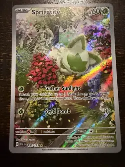 Pokemon TCG Sprigatito Illustration Rare Scarlet & Violet Paldea Evolved - Image 1
