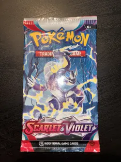 22.0g HEAVY Pokemon TCG: SCARLET and VIOLET Booster Pack New Box Brk Moridon - Image 2