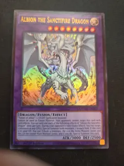 Yu-Gi-Oh! Albion The Sanctifire Dragon MZMU-EN101 Ultra Rare 1st Ed. - Image 1
