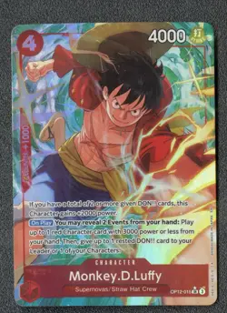 2025 One Piece Op12-015 Legacy Master Monkey D. Luffy Alternate Art - Image 1